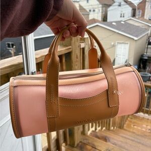 Maxx New York Pink and Tan Mini Bag
